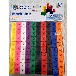 Learning Resources Mathlink Cubes New in Package 100 Pieces STEM